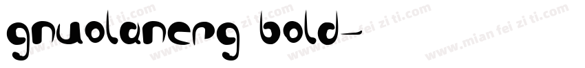 gnuolanerg bold字体转换